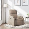 vidaXL Sillón reclinable tela de microfibra gris taupe