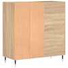 vidaXL Mueble discos madera contrachapada roble Sonoma 84,5x38x89 cm