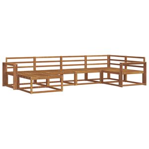 vidaXL Conjunto de sof&aacute;s de exterior 6 pcs Natural