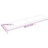 vidaXL Tablero mesa madera tratada borde vivo marr&oacute;n 180x40x(2-4) cm