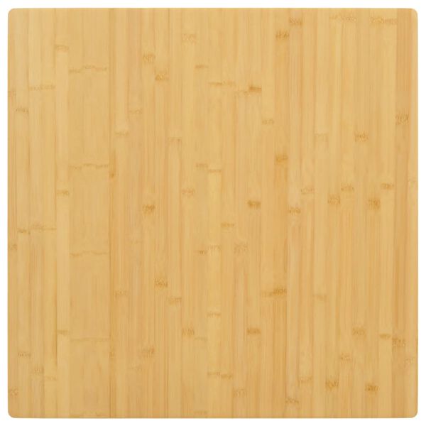 vidaXL Tablero de mesa de bambú 80x80x2,5 cm