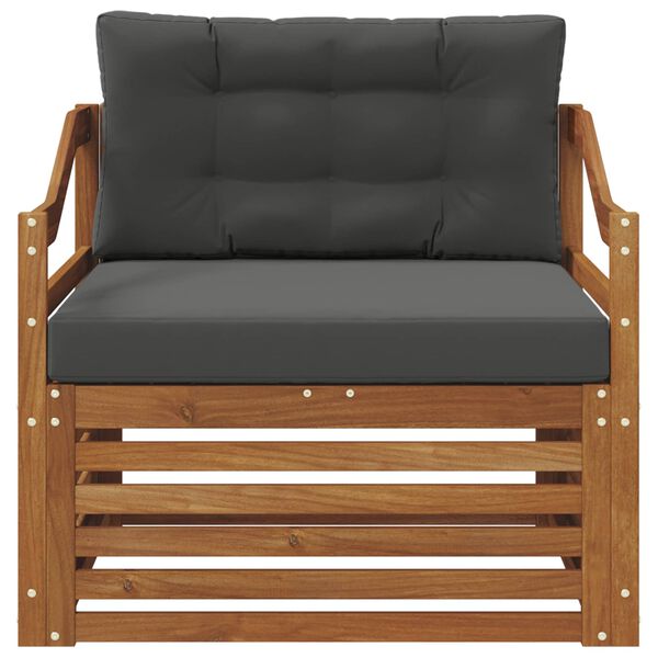 vidaXL Conjunto de sof&aacute;s de exterior Madera de Acacia S&oacute;lida Natural