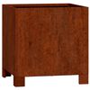 vidaXL Jardinera con patas acero corten oxidado 30x30x30 cm