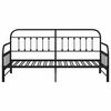 vidaXL Estructura de cama de día con cabecera Negro 100 x 190 cm Acero