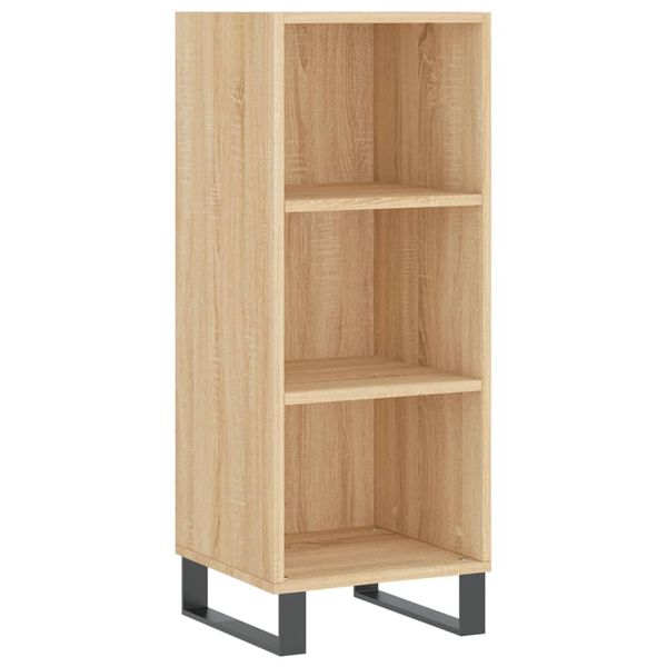 vidaXL Aparador de madera de ingenier&iacute;a roble Sonoma 34,5x32,5x90 cm