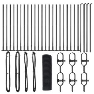 vidaXL Poste de Valla Gris