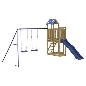 vidaXL Parque infantil de exterior madera de pino impregnada
