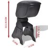 vidaXL Reposabrazos para coche universal