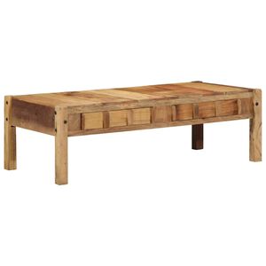 vidaXL Mesa de Caf&eacute; Marr&oacute;n 110 x 54 x 35 cm Madera s&oacute;lida recuperada
