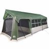 vidaXL Tienda Familiar con techo Verde y 620 x 322 x 240 cm Poli&eacute;ster