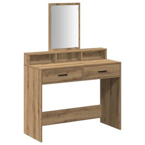 vidaXL Mesa Tocador Roble artisan 100 x 41 x 140 cm