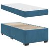 vidaXL Estructura de cama con colchón Azul 80 x 200 cm tela