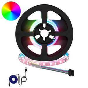 vidaXL Tira LED 2 uds. Negro y Transparente Cobre y pl&aacute;stico