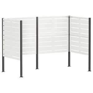 vidaXL Pantalla para contenedor de basura 167 x 85 x 113 cm Acero