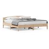 vidaXL Estructura de cama sin colch&oacute;n madera maciza de pino 200x200 cm