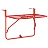 vidaXL Mesa de balc&oacute;n acero dorado 60x40 cm