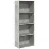vidaXL Estanter&iacute;a de madera de ingenier&iacute;a gris hormig&oacute;n 60x30x152 cm