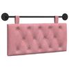vidaXL Cabecera Colgante Rosa 100 x 55 x 7 cm Terciopelo
