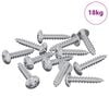 vidaXL Tornillos de Madera 10976 uds. Plateado Acero