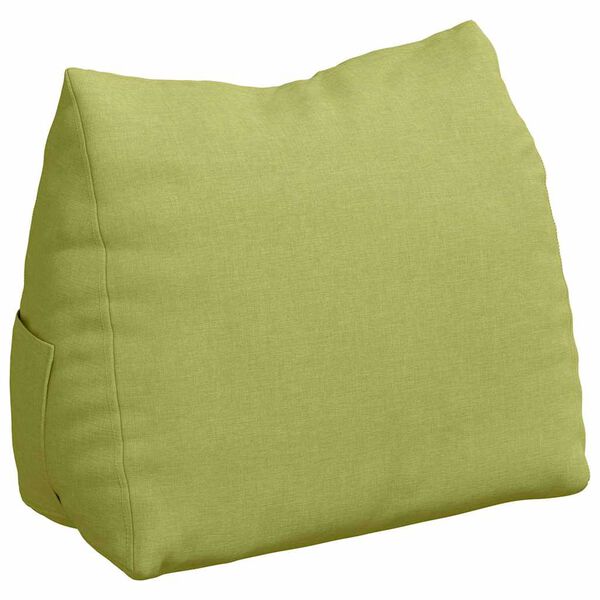 vidaXL Cojín de Espalda Verde claro 45 x 20 x 35 cm tela