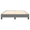 vidaXL Estructura de cama con somier tela gris oscuro 140x190 cm