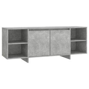 vidaXL Mueble para TV madera contrachapada gris hormig&oacute;n 130x35x50 cm