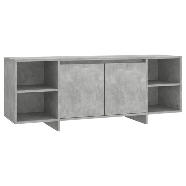 vidaXL Mueble para TV madera contrachapada gris hormig&oacute;n 130x35x50 cm