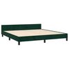 vidaXL Estructura cama con cabecero terciopelo verde oscuro 180x200 cm