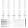vidaXL Valla con Poste Plateado 1,2 x 50 m Acero