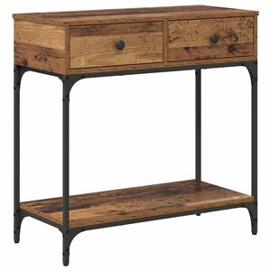 vidaXL Mesa Consola Madera vieja 75 x 34,5 x 75 cm