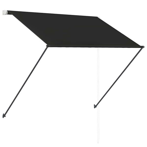vidaXL Toldo retr&aacute;ctil con LED gris antracita 150x150 cm