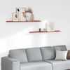 vidaXL Estante de pared 2 pcs Rojo 115 x 9 x 3 cm Madera de ingenier&iacute;a