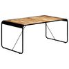 vidaXL Mesa de comedor de madera maciza de mango rugosa 180x90x76 cm
