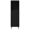 vidaXL Gabinete de Ba&ntilde;o con estante Roble Negro 30 x 30 x 100 cm