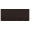 vidaXL Estante pared madera roble tratada marr&oacute;n oscuro 120x50x(2-6)cm