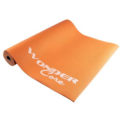 Wonder Core Esterilla de yoga 170x60x0,6 cm naranja y gris
