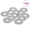 vidaXL Arandelas 33962 uds. Plateado Hierro