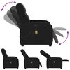 vidaXL Sill&oacute;n reclinable de masaje el&eacute;ctrico tela negro