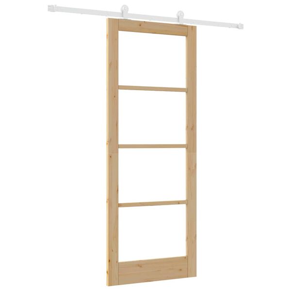 vidaXL Puerta Corredera ORKDAL Natural 83 x 211 cm