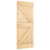 vidaXL Puerta corredera con herrajes madera maciza de pino 85x210 cm