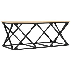 vidaXL Mesa de centro madera de ingenier&iacute;a roble Sonoma 100x49x40 cm