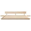vidaXL Estructura de cama Marr&oacute;n 200 x 200 cm Madera