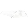 vidaXL Invernadero con estructura de acero blanco 80 m&sup2; 20x4x2 m
