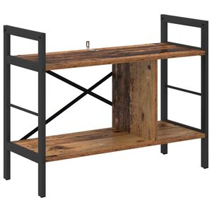 vidaXL Estante de libros 3 niveles 75 x 30 x 58,5 cm Madera Vieja