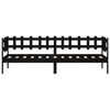 vidaXL Sof&aacute; cama sin colch&oacute;n madera maciza de pino negro 80x200 cm