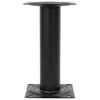 vidaXL Pedestal para asiento de barco acero negro 33 cm