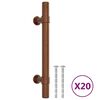 vidaXL Tiradores para armarios 20 uds acero inoxidable bronce 96 mm