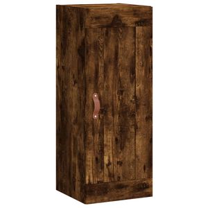 vidaXL Armario de pared madera ingenier&iacute;a roble ahumado 34,5x34x90 cm