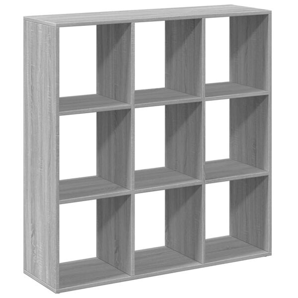 vidaXL Librer&iacute;a divisor madera ingenier&iacute;a gris Sonoma 102x29x103,5 cm
