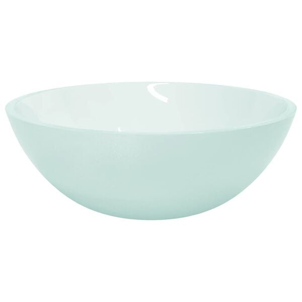 vidaXL Lavabo de vidrio esmerilado 50x37x14 cm